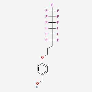 molecular formula C16H13F13O2 B1502174 4-(4,4,5,5,6,6,7,7,8,8,9,9,9-Tridecafluorononyloxy)benzyl alcohol CAS No. 957206-65-4
