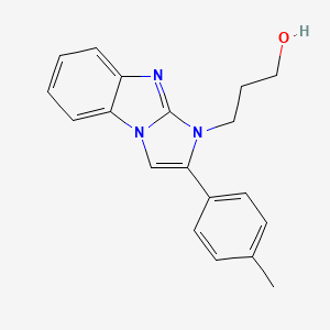 3-[2-(4-methylphenyl)-1H-imidazo[1,2-a]benzimidazol-1-yl]propan-1-ol