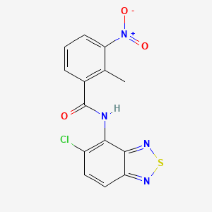 N-(5-chloro-2,1,3-benzothiadiazol-4-yl)-2-methyl-3-nitrobenzamide