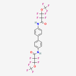 N,N'-biphenyl-4,4'-diylbis[2,2,3,3-tetrafluoro-3-(trifluoromethoxy)propanamide]