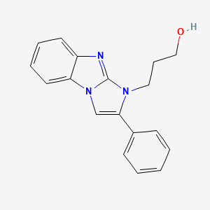 3-(2-phenyl-1H-imidazo[1,2-a]benzimidazol-1-yl)propan-1-ol