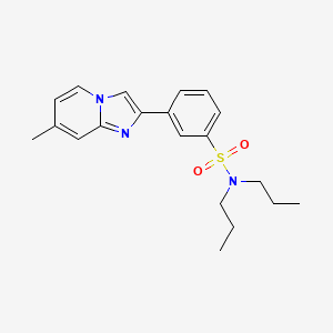 3-(7-methylimidazo[1,2-a]pyridin-2-yl)-N,N-dipropylbenzenesulfonamide