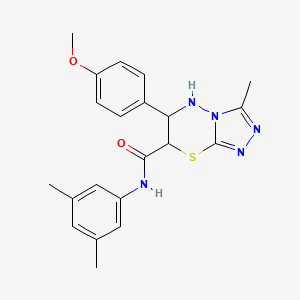 N-(3,5-dimethylphenyl)-6-(4-methoxyphenyl)-3-methyl-6,7-dihydro-5H-[1,2,4]triazolo[3,4-b][1,3,4]thiadiazine-7-carboxamide