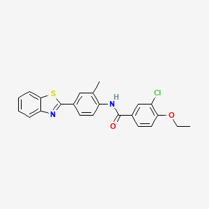 N-[4-(1,3-benzothiazol-2-yl)-2-methylphenyl]-3-chloro-4-ethoxybenzamide