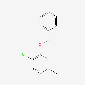 molecular formula C14H13ClO B1502195 2-(Benzyloxy)-1-chloro-4-methylbenzene CAS No. 1065074-77-2