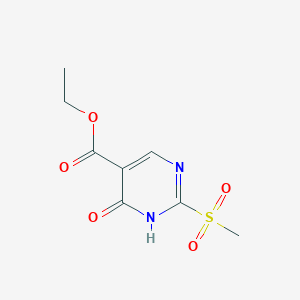 molecular formula C8H10N2O5S B1502197 Ethyl 4-hydroxy-2-(methylsulfonyl)pyrimidine-5-carboxylate CAS No. 1073372-19-6