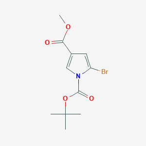 molecular formula C11H14BrNO4 B1502198 1-tert-Butyl 3-methyl 5-bromo-1H-pyrrole-1,3-dicarboxylate CAS No. 1146081-31-3