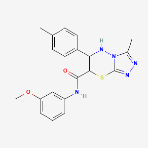 N-(3-methoxyphenyl)-3-methyl-6-(4-methylphenyl)-6,7-dihydro-5H-[1,2,4]triazolo[3,4-b][1,3,4]thiadiazine-7-carboxamide