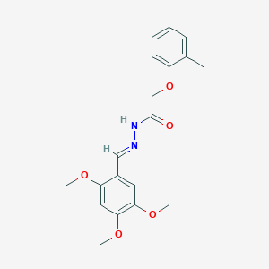 molecular formula C19H22N2O5 B15022005 2-(2-methylphenoxy)-N'-[(E)-(2,4,5-trimethoxyphenyl)methylidene]acetohydrazide 