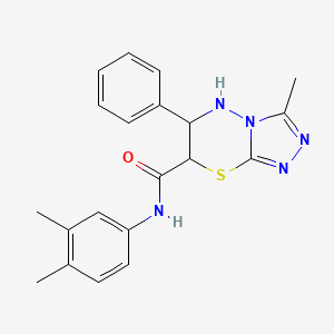 N-(3,4-dimethylphenyl)-3-methyl-6-phenyl-6,7-dihydro-5H-[1,2,4]triazolo[3,4-b][1,3,4]thiadiazine-7-carboxamide