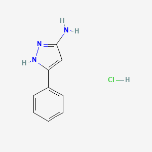 molecular formula C9H10ClN3 B1502202 5-phenyl-1H-pyrazol-3-amine hydrochloride CAS No. 20737-62-6