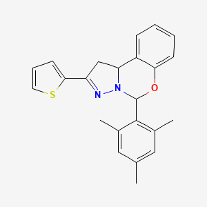 2-(Thiophen-2-yl)-5-(2,4,6-trimethylphenyl)-1,10b-dihydropyrazolo[1,5-c][1,3]benzoxazine