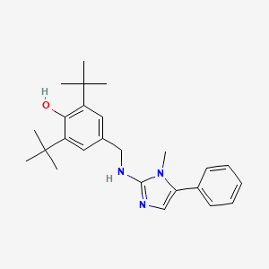 2,6-di-tert-butyl-4-{[(1-methyl-5-phenyl-1H-imidazol-2-yl)amino]methyl}phenol