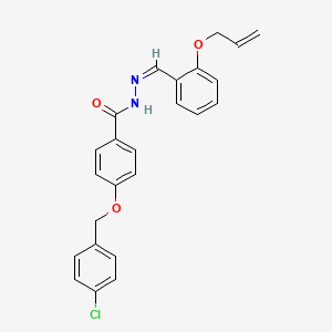 4-[(4-chlorobenzyl)oxy]-N'-{(Z)-[2-(prop-2-en-1-yloxy)phenyl]methylidene}benzohydrazide