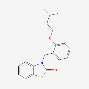 3-[2-(3-methylbutoxy)benzyl]-1,3-benzothiazol-2(3H)-one