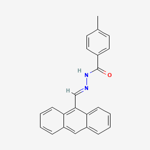 N'-[(E)-anthracen-9-ylmethylidene]-4-methylbenzohydrazide