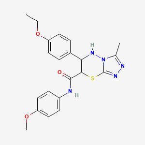 6-(4-ethoxyphenyl)-N-(4-methoxyphenyl)-3-methyl-6,7-dihydro-5H-[1,2,4]triazolo[3,4-b][1,3,4]thiadiazine-7-carboxamide