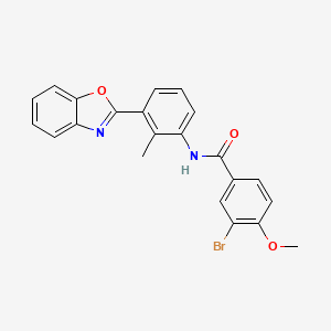 N-[3-(1,3-benzoxazol-2-yl)-2-methylphenyl]-3-bromo-4-methoxybenzamide