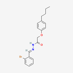 N'-[(E)-(2-bromophenyl)methylidene]-2-(4-butylphenoxy)acetohydrazide