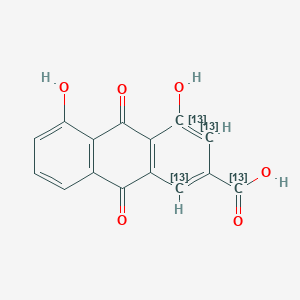 molecular formula C15H8O6 B1502222 Rhein-13C4 CAS No. 1189928-10-6