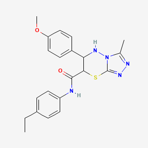 N-(4-ethylphenyl)-6-(4-methoxyphenyl)-3-methyl-6,7-dihydro-5H-[1,2,4]triazolo[3,4-b][1,3,4]thiadiazine-7-carboxamide