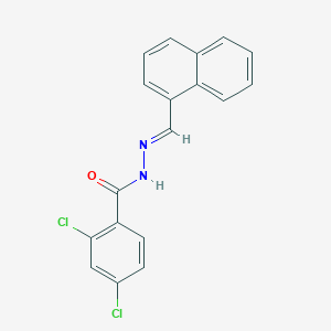 molecular formula C18H12Cl2N2O B15022285 2,4-dichloro-N'-[(E)-naphthalen-1-ylmethylidene]benzohydrazide 