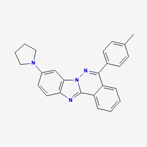 5-(4-Methylphenyl)-9-(pyrrolidin-1-yl)benzimidazo[2,1-a]phthalazine