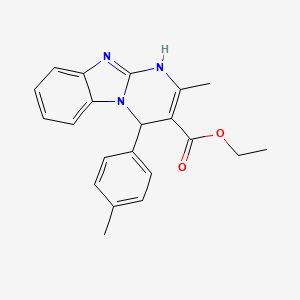 Ethyl 2-methyl-4-(4-methylphenyl)-1,4-dihydropyrimido[1,2-a]benzimidazole-3-carboxylate