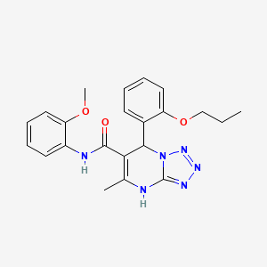 N-(2-methoxyphenyl)-5-methyl-7-(2-propoxyphenyl)-4,7-dihydrotetrazolo[1,5-a]pyrimidine-6-carboxamide