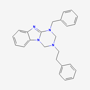 1-Benzyl-3-(2-phenylethyl)-1,2,3,4-tetrahydro[1,3,5]triazino[1,2-a]benzimidazole