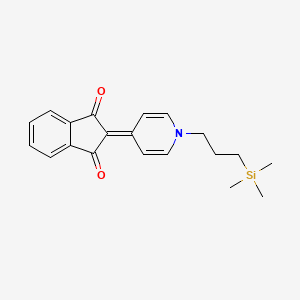 2-{1-[3-(trimethylsilyl)propyl]pyridin-4(1H)-ylidene}-1H-indene-1,3(2H)-dione