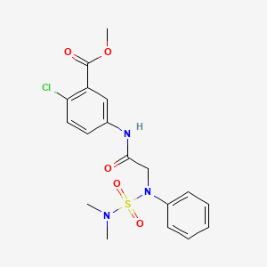 methyl 2-chloro-5-{[N-(dimethylsulfamoyl)-N-phenylglycyl]amino}benzoate