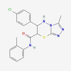 6-(4-chlorophenyl)-3-methyl-N-(2-methylphenyl)-6,7-dihydro-5H-[1,2,4]triazolo[3,4-b][1,3,4]thiadiazine-7-carboxamide