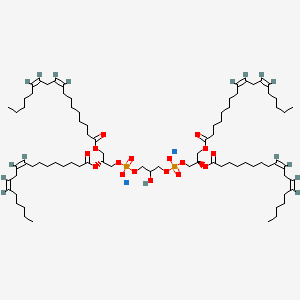 molecular formula C81H140Na2O17P2 B1502250 Disodium bis[(2R)-2,3-bis{[(9Z,12Z)-octadeca-9,12-dienoyl]oxy}propyl] 2-hydroxypropane-1,3-diyl bis(phosphate) CAS No. 383907-10-6