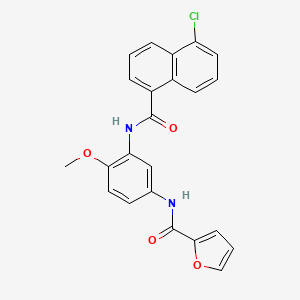 N-(3-{[(5-chloronaphthalen-1-yl)carbonyl]amino}-4-methoxyphenyl)furan-2-carboxamide