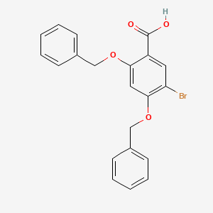 molecular formula C21H17BrO4 B1502256 2,4-Bis(benzyloxy)-5-bromobenzoic acid 