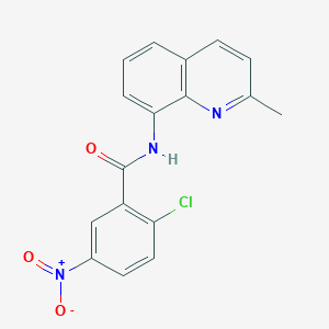 2-chloro-N-(2-methylquinolin-8-yl)-5-nitrobenzamide