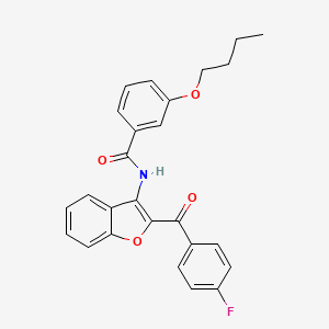 3-butoxy-N-[2-(4-fluorobenzoyl)-1-benzofuran-3-yl]benzamide