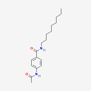 molecular formula C18H28N2O2 B15022678 4-acetamido-N-nonylbenzamide 