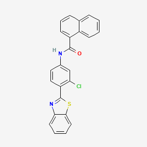 N-[4-(1,3-benzothiazol-2-yl)-3-chlorophenyl]naphthalene-1-carboxamide