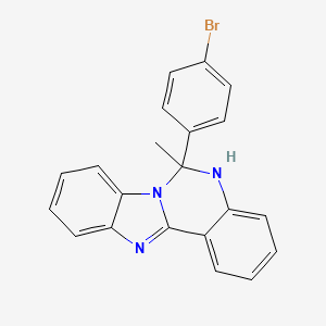 6-(4-Bromophenyl)-6-methyl-5,6-dihydrobenzimidazo[1,2-c]quinazoline