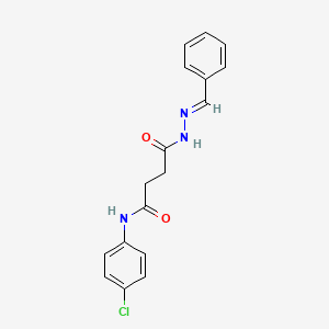 4-[(2E)-2-benzylidenehydrazinyl]-N-(4-chlorophenyl)-4-oxobutanamide