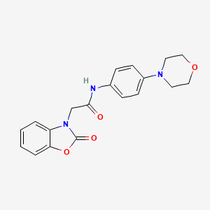 N-[4-(morpholin-4-yl)phenyl]-2-(2-oxo-1,3-benzoxazol-3(2H)-yl)acetamide