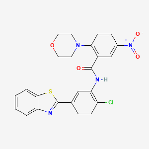 N-[5-(1,3-benzothiazol-2-yl)-2-chlorophenyl]-2-(morpholin-4-yl)-5-nitrobenzamide