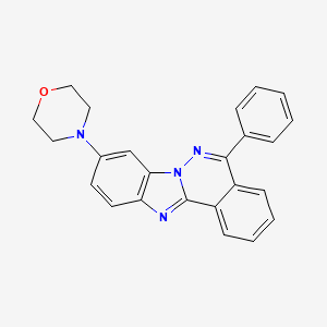 molecular formula C24H20N4O B15022839 9-(Morpholin-4-yl)-5-phenylbenzimidazo[2,1-a]phthalazine 