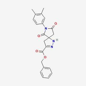 Benzyl 7-(3,4-dimethylphenyl)-6,8-dioxo-1,2,7-triazaspiro[4.4]non-2-ene-3-carboxylate