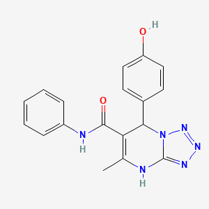 7-(4-hydroxyphenyl)-5-methyl-N-phenyl-4,7-dihydrotetrazolo[1,5-a]pyrimidine-6-carboxamide