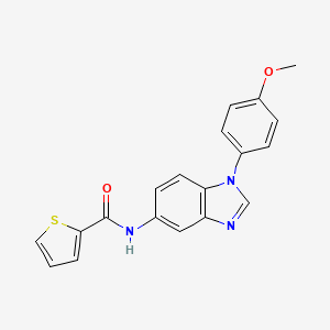 N-[1-(4-methoxyphenyl)-1H-benzimidazol-5-yl]thiophene-2-carboxamide