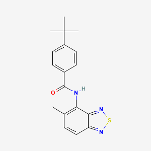 4-tert-butyl-N-(5-methyl-2,1,3-benzothiadiazol-4-yl)benzamide