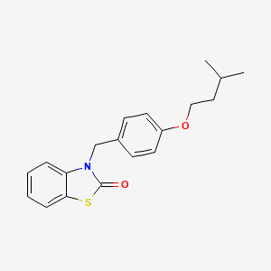 3-[4-(3-methylbutoxy)benzyl]-1,3-benzothiazol-2(3H)-one